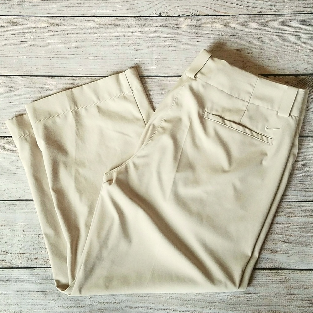 Nike Golf Dri-Fit Tech Crops Tan Size 12